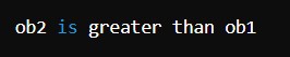 c class assignment operator overloading Python Operator Overloading Example 2 Output